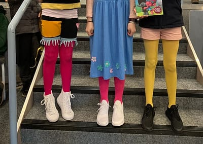 DPS students dressed in book characters